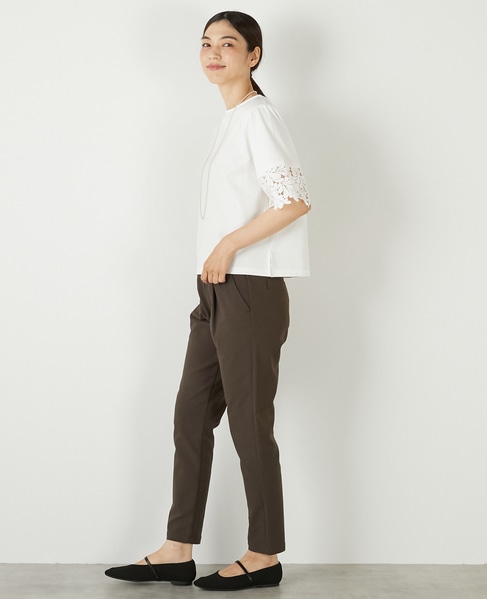 【ケミカルレース切替スリーブプルオーバー】 詳細画像 オフホワイト 3