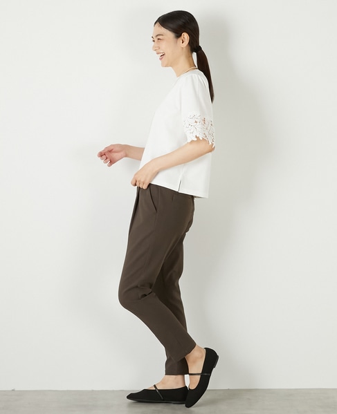 【ケミカルレース切替スリーブプルオーバー】 詳細画像 オフホワイト 4