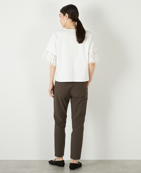 【ケミカルレース切替スリーブプルオーバー】 詳細画像 オフホワイト 5