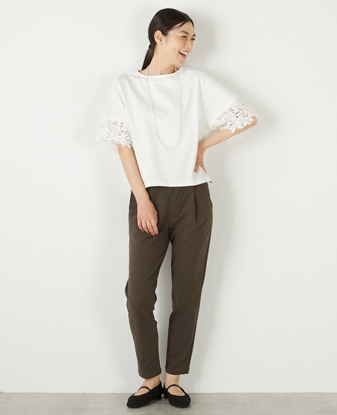 【ケミカルレース切替スリーブプルオーバー】 詳細画像 オフホワイト 9