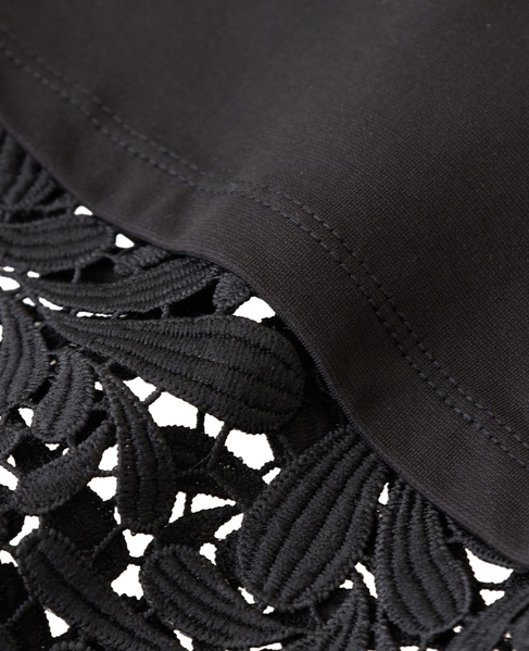 【ケミカルレース切替スリーブプルオーバー】 詳細画像 ブラック 15