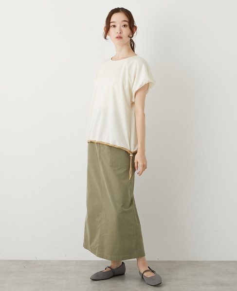 【ドローコードタックプルオーバー】 詳細画像 アイボリー 3