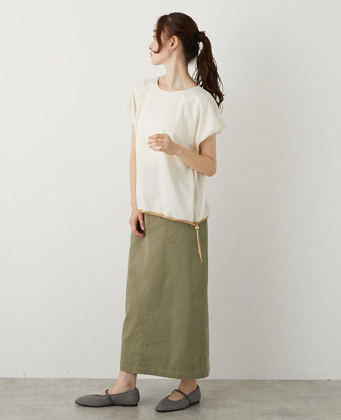 【ドローコードタックプルオーバー】 詳細画像 アイボリー 4