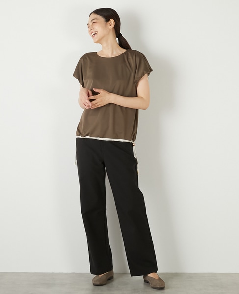 【ドローコードタックプルオーバー】 詳細画像 ブラウン 3