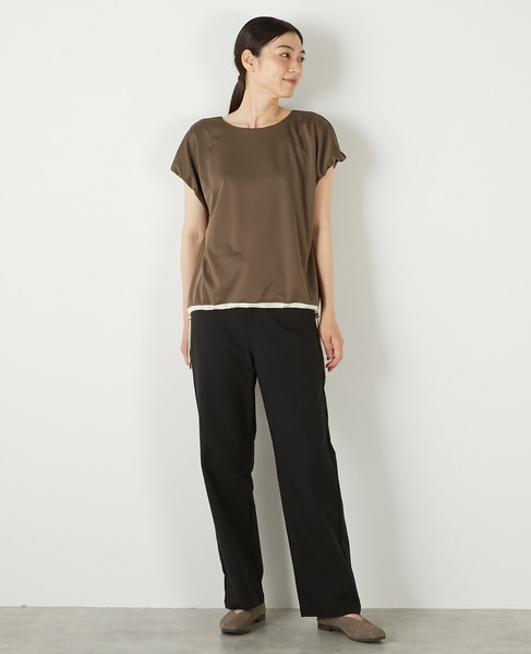 【ドローコードタックプルオーバー】 詳細画像 ブラウン 8