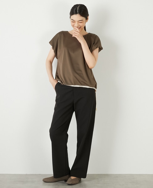 【ドローコードタックプルオーバー】 詳細画像 ブラウン 9