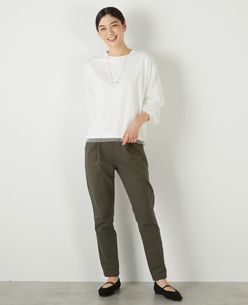 【コットン天竺×ソフトチュールカットプル】 詳細画像 オフホワイト 2