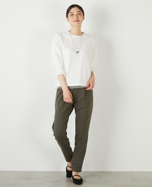 【コットン天竺×ソフトチュールカットプル】 詳細画像 オフホワイト 3