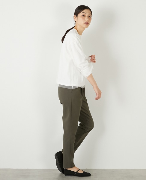 【コットン天竺×ソフトチュールカットプル】 詳細画像 オフホワイト 8