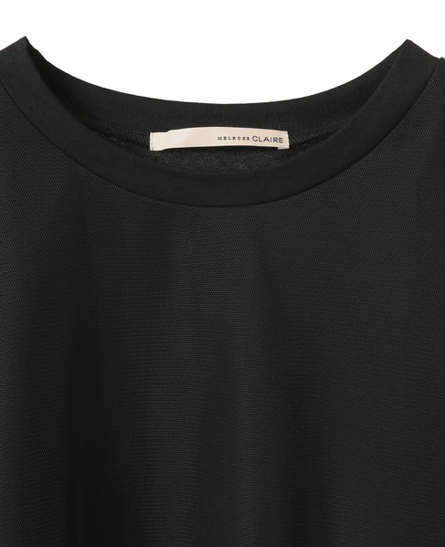 【コットン天竺×ソフトチュールカットプル】 詳細画像 ブラック 11