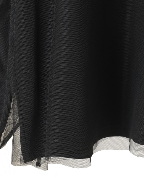 【コットン天竺×ソフトチュールカットプル】 詳細画像 ブラック 13