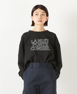 【ミニ裏毛ロゴPTロングスリーブTシャツ】