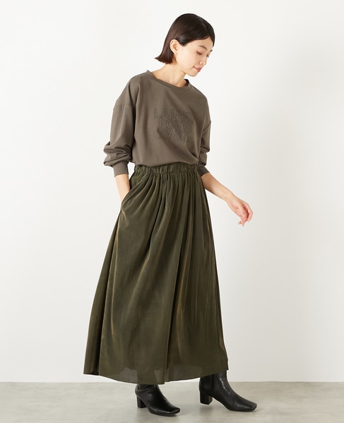 【ミニ裏毛ロゴPTロングスリーブTシャツ】 詳細画像 モカ 7