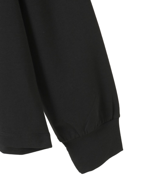 【ミニ裏毛ロゴPTロングスリーブTシャツ】 詳細画像 ブラック 13