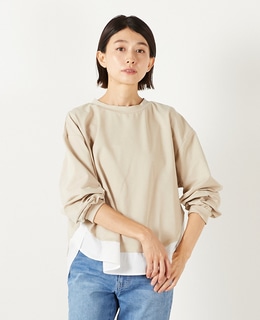 【ミニ裏毛＋ファブリックプルオーバー】