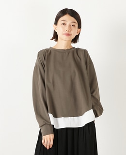 【ミニ裏毛＋ファブリックプルオーバー】