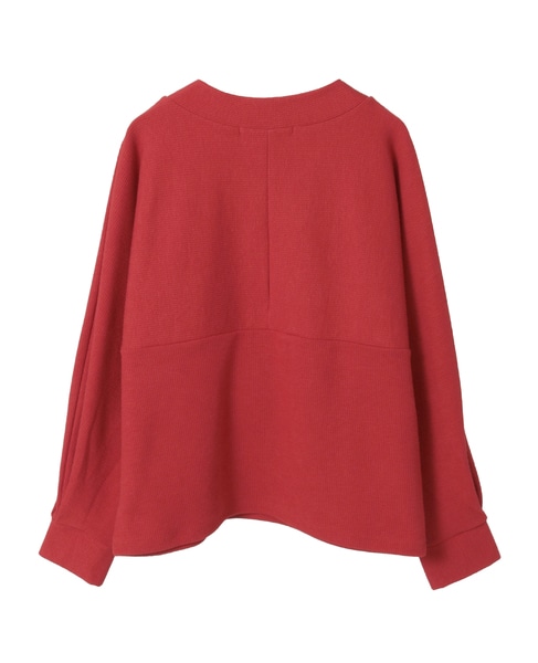 【ミニケーブルドルマンスリーブカットプル】 詳細画像 レッド 10