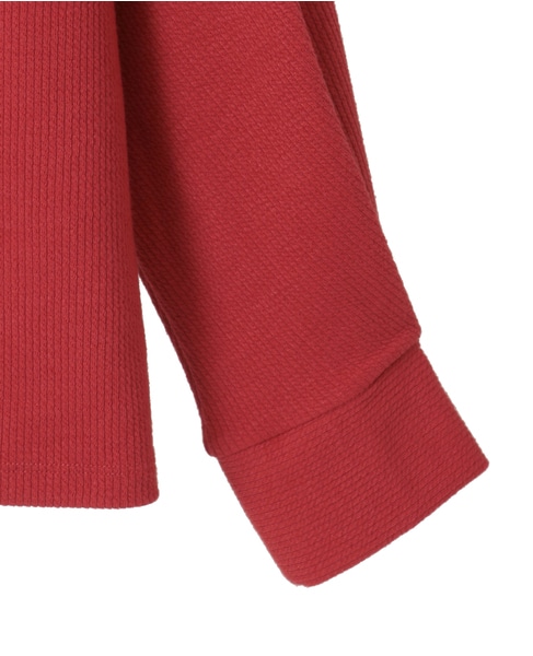 【ミニケーブルドルマンスリーブカットプル】 詳細画像 レッド 12