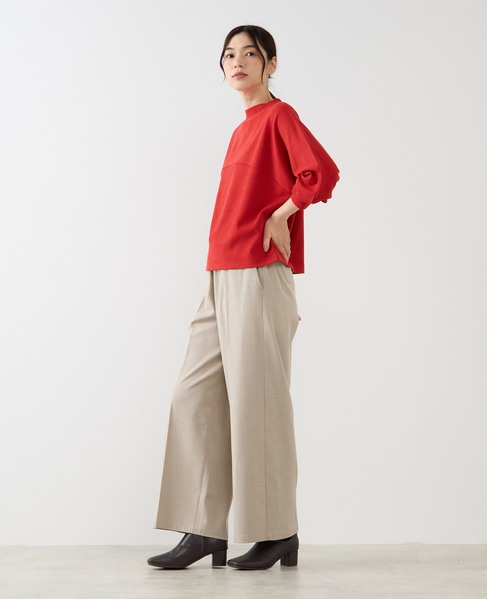 【ミニケーブルドルマンスリーブカットプル】 詳細画像 レッド 3