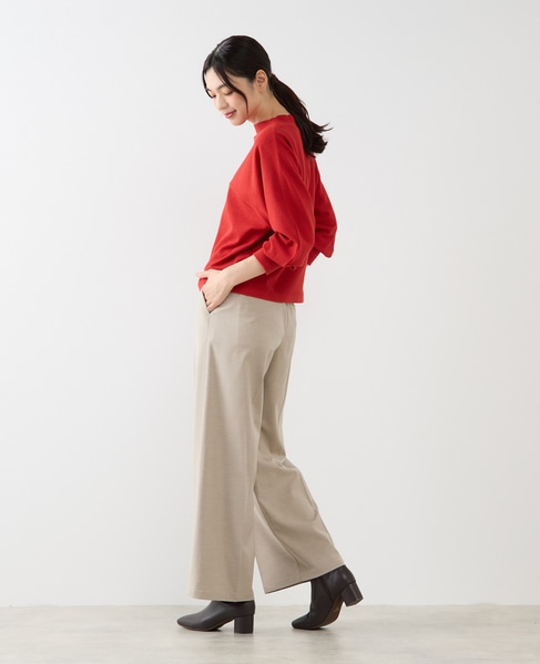 【ミニケーブルドルマンスリーブカットプル】 詳細画像 レッド 4