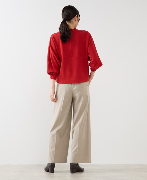 【ミニケーブルドルマンスリーブカットプル】 詳細画像 レッド 5