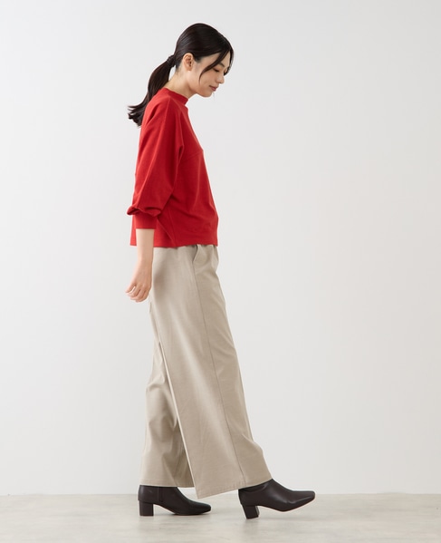 【ミニケーブルドルマンスリーブカットプル】 詳細画像 レッド 6