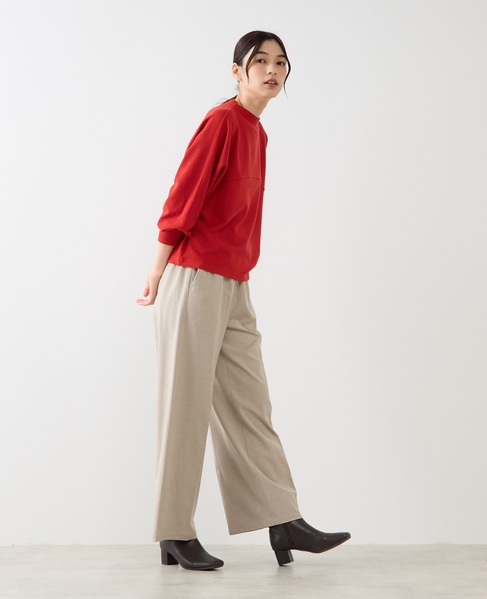 【ミニケーブルドルマンスリーブカットプル】 詳細画像 レッド 7