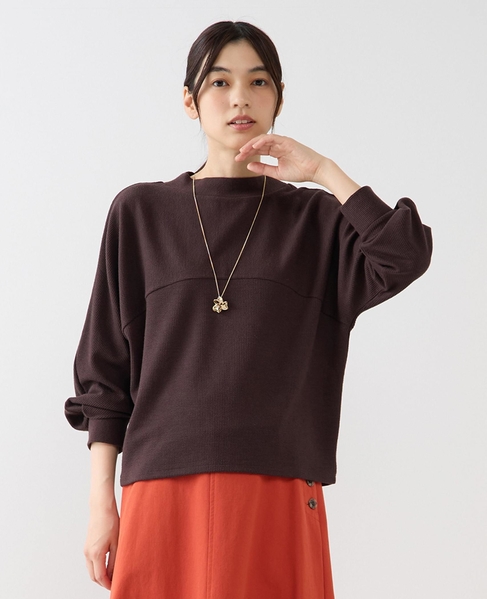 【ミニケーブルドルマンスリーブカットプル】 詳細画像 ダークブラウン 1