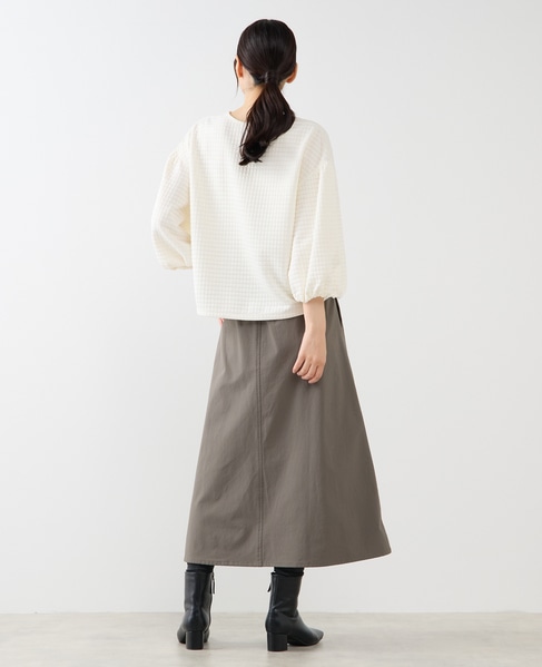 【スクエアキルトプルオーバー】 詳細画像 アイボリー 5