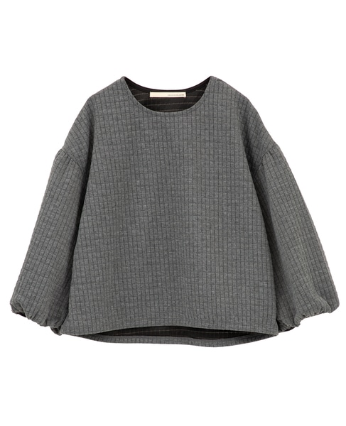 【スクエアキルトプルオーバー】 詳細画像 グレー 10