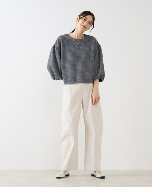 【スクエアキルトプルオーバー】 詳細画像 グレー 2