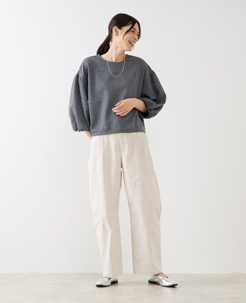 【スクエアキルトプルオーバー】 詳細画像 グレー 9