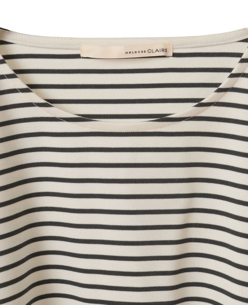 【異素材ドッキングプルオーバー】 詳細画像 ホワイト×ブラック 10