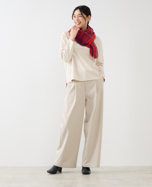 【サガラ刺しゅうロングTシャツ】 詳細画像 ライトベージュ 8