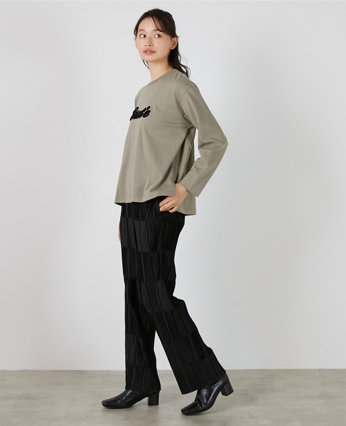 【サガラ刺しゅうロングTシャツ】 詳細画像 ブラウン系その他 4