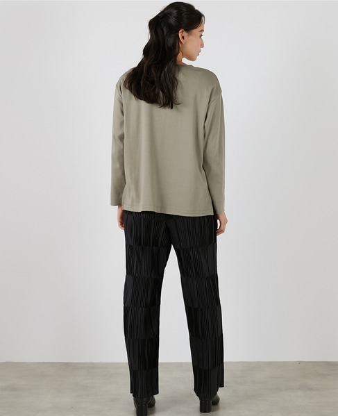 【サガラ刺しゅうロングTシャツ】 詳細画像 ブラウン系その他 5