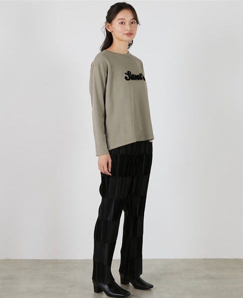 【サガラ刺しゅうロングTシャツ】 詳細画像 ブラウン系その他 8