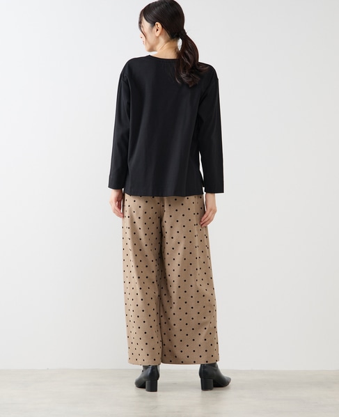 【サガラ刺しゅうロングTシャツ】 詳細画像 ブラック 5