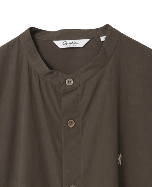 【Gymphlex/ジムフレックス】BAND COLLAR DRESS L/S 詳細画像 ブラウン 3