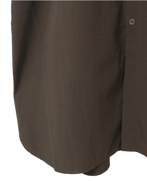 【Gymphlex/ジムフレックス】BAND COLLAR DRESS L/S 詳細画像 ブラウン 5