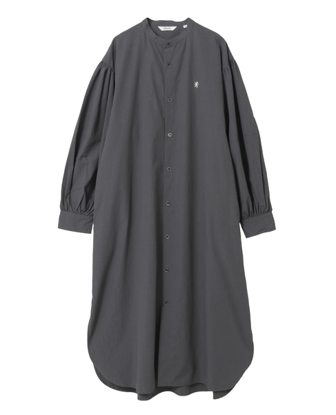 【Gymphlex/ジムフレックス】BAND COLLAR DRESS L/S 詳細画像 チャコールグレー 1