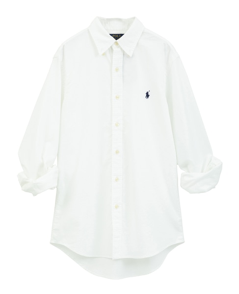 【POLO RALPH LAUREN/ポロラルフローレン】カスタムフィットガーメントダイボタンダウンシャツ 詳細画像 ホワイト 1