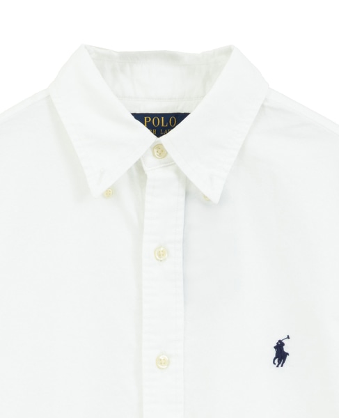 【POLO RALPH LAUREN/ポロラルフローレン】カスタムフィットガーメントダイボタンダウンシャツ 詳細画像 ホワイト 3