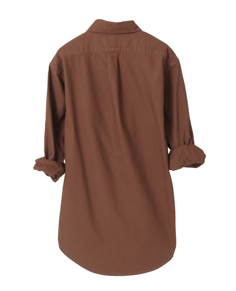 【POLO RALPH LAUREN/ポロラルフローレン】カスタムフィットガーメントダイボタンダウンシャツ 詳細画像 ブラウン 2