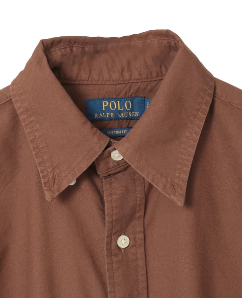 【POLO RALPH LAUREN/ポロラルフローレン】カスタムフィットガーメントダイボタンダウンシャツ 詳細画像 ブラウン 3