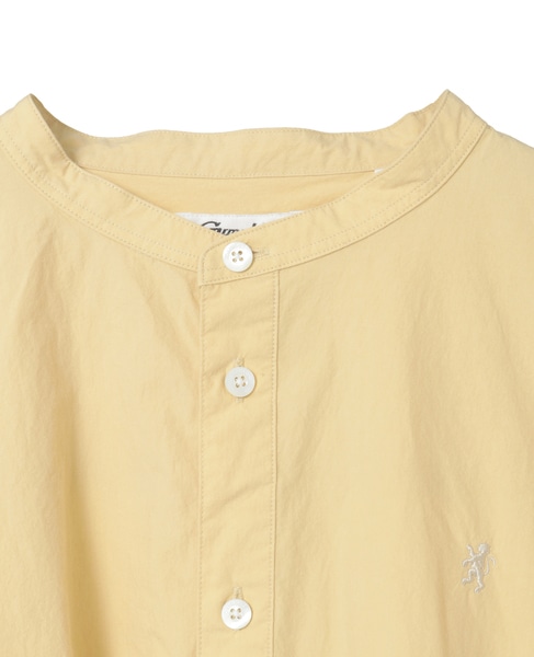 【Gymphlex/ジムフレックス】BAND COLLAR SHORT SHIRT L/S 詳細画像 イエロー 3