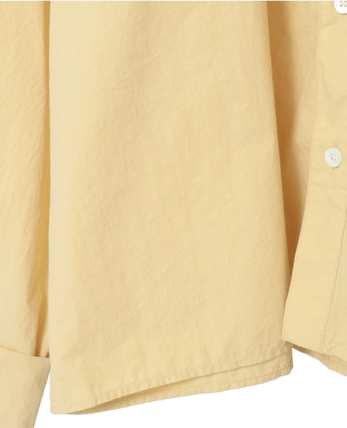 【Gymphlex/ジムフレックス】BAND COLLAR SHORT SHIRT L/S 詳細画像 イエロー 5