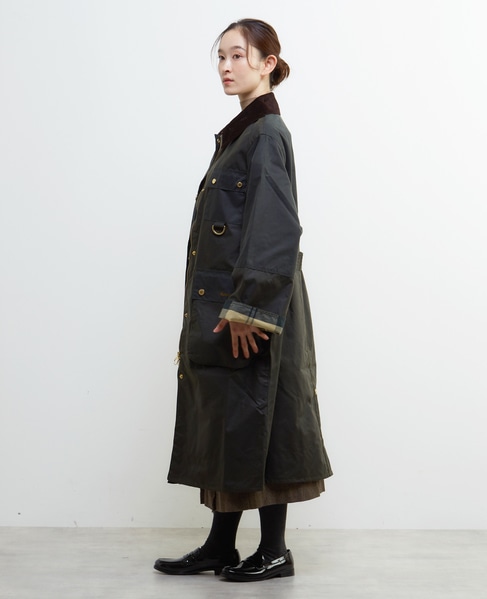 【Barbour/バブアー】MILDA WAX JACKET 詳細画像 オリーブ 3