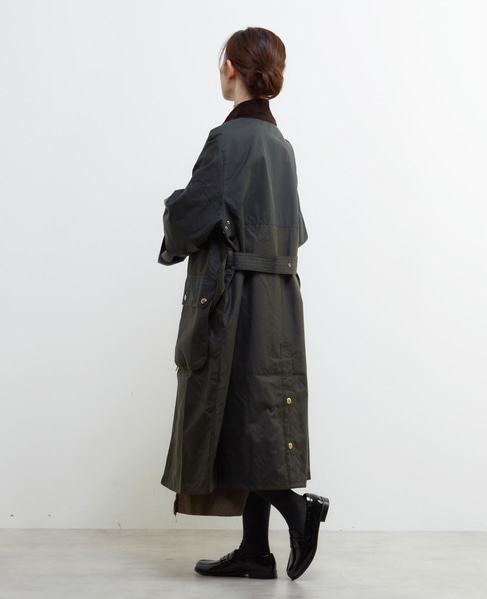 【Barbour/バブアー】MILDA WAX JACKET 詳細画像 オリーブ 4