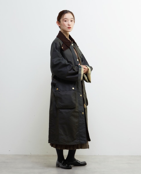 【Barbour/バブアー】MILDA WAX JACKET 詳細画像 オリーブ 7